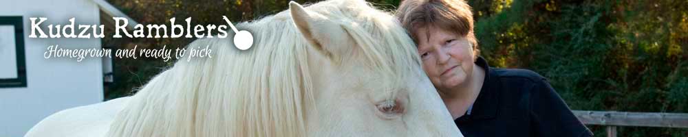 Theresa and Lucy, the horse